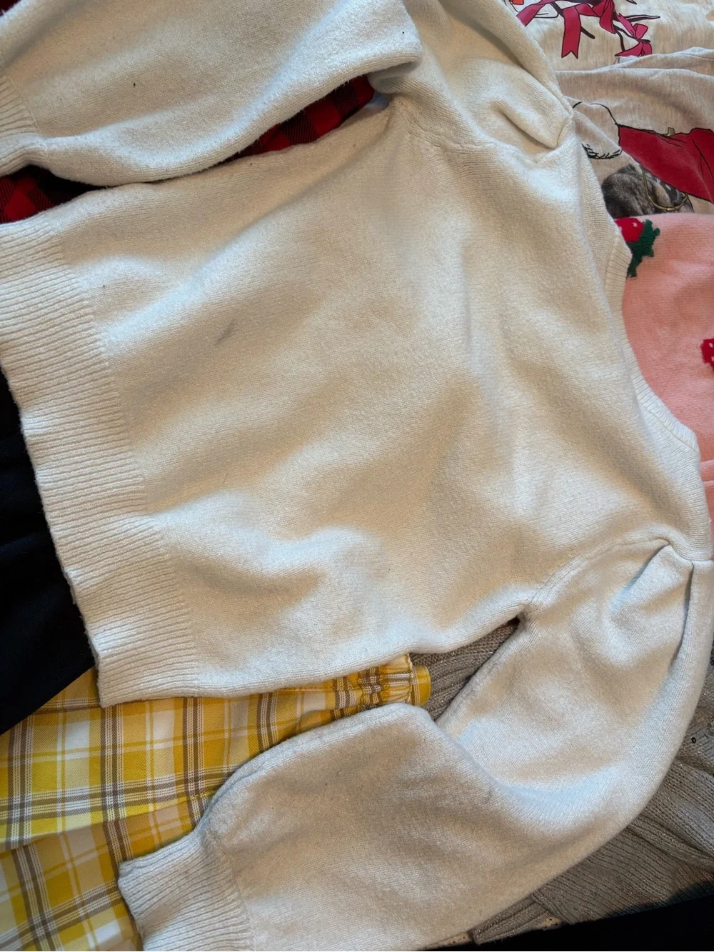 Girls winter bundle - holiday, fleece leggings, sequins, etc, tops, dress, leggi